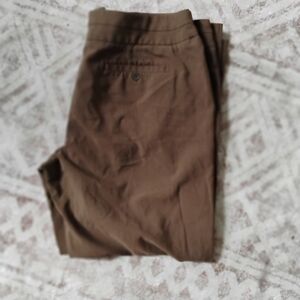 🚨5 For $25🚨Stylish Petite Brown Wide Leg Women's Dress Pant Chinos from George